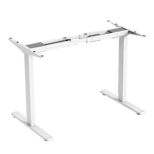 Rám výškově nastavitelného stolu Powerton, rozsah 500 mm, bílá