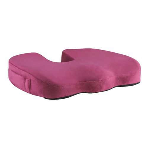 Podsedák pod hýždě Powerton, ergonomický, paměťová pěna, vínově červená
