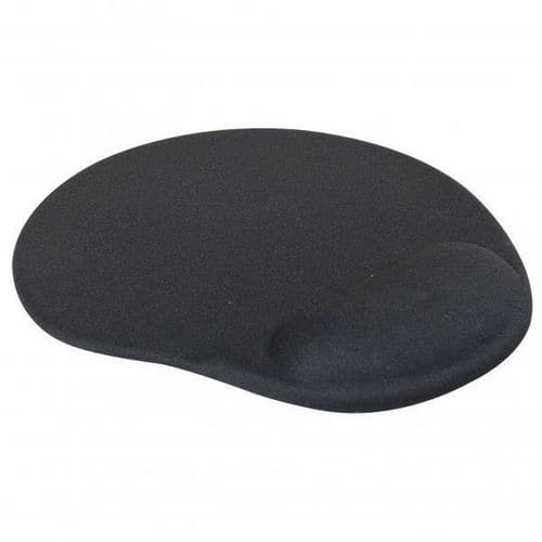 Ergonomická podložka pod myš Logo, černá