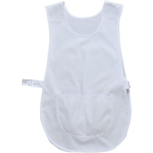 Zástěra klokanka s kapsou, bílá, vel. L-XL