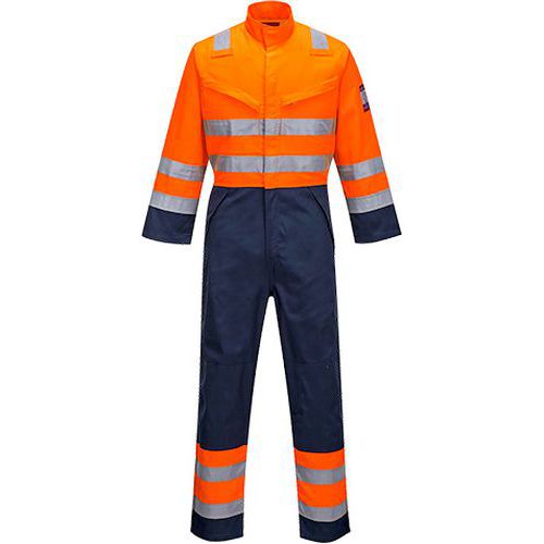 Kombinéza Modaflame RIS tmavě modrá/oranžová, modrá/oranžová, vel. L