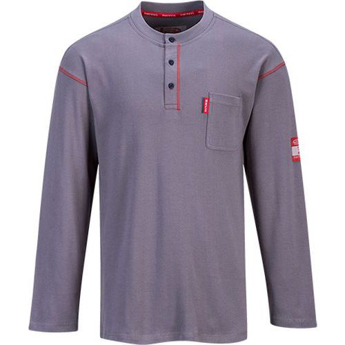 Triko Bizflame FR Henley, šedá, vel. 4XL