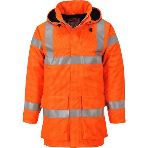 Bunda Bizflame Rain Hi-Vis Multi Lite, oranžová, vel. L