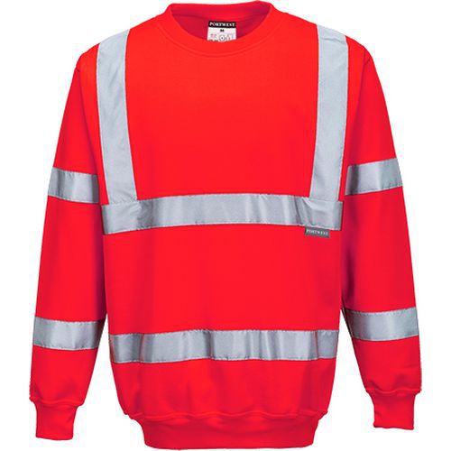 Reflexní mikina Hi-Vis, červená, vel. 3XL