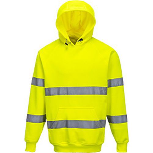 Reflexní mikina Hi-Vis s kapucí, žlutá, vel. XL