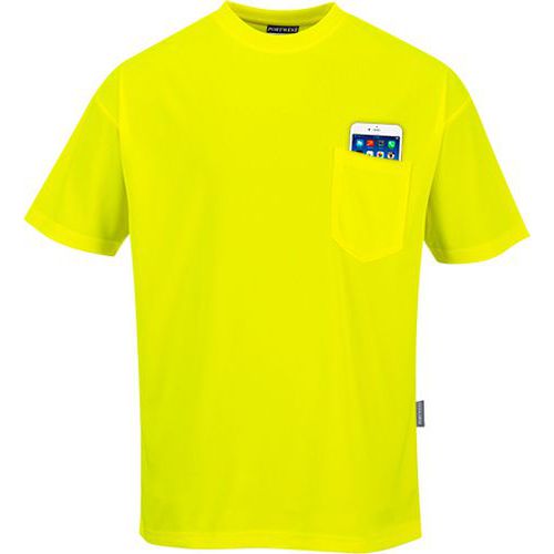 Triko Day-Vis s krátkými rukávy, žlutá, vel. 4XL