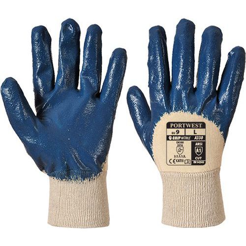 Nitrilové rukavice, modrá, vel. L