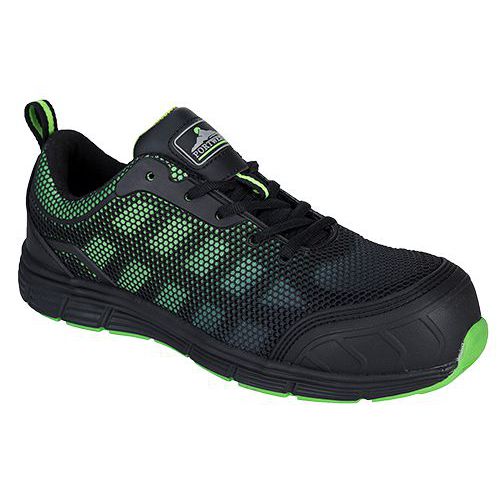 Obuv Portwest Compositelite Ogwen Low Cut Trainer S1P, zelená/černá, vel. 36