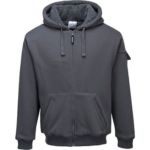 Mikina Pewter s podšívkou, šedá, vel. L