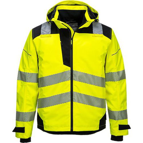 Prodyšná bunda PW3 Extreme Rain, černá/žlutá, vel. 4XL
