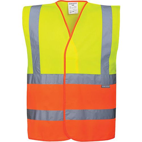 Reflexní vesta Plus Hi-Vis, žlutá/oranžová, vel. S - M