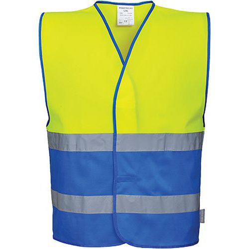 Reflexní vesta Hi-Vis, žlutá/modrá, vel. L - XL