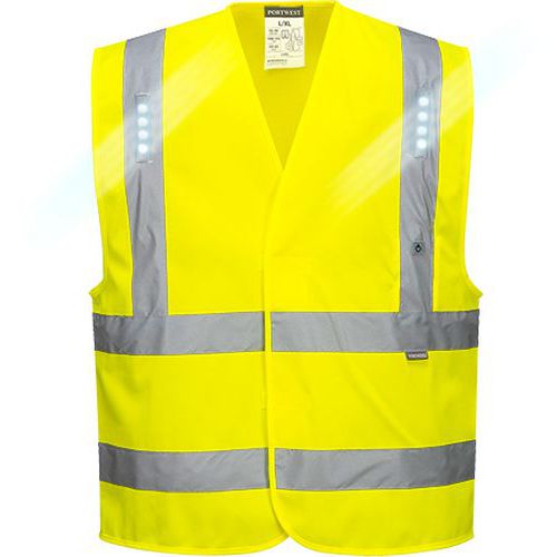 Reflexní vesta LED Vega Hi-Vis, žlutá, vel. L - XL
