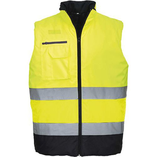 Reflexní vesta Hi-Vis, žlutá/modrá, vel. 3XL