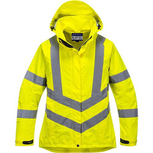 Dámská reflexní nepromokavá bunda Hi-Vis, žlutá, vel. XL