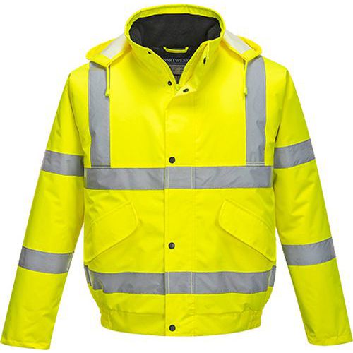 Reflexní nepromokavá bunda bomber Rocket Hi-Vis, žlutá, vel. 4XL