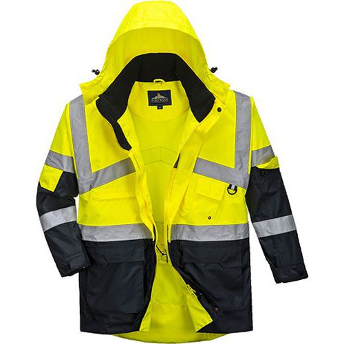 Reflexní nepromokavá bunda Unit Pro Hi-Vis, žlutá/modrá, vel. L