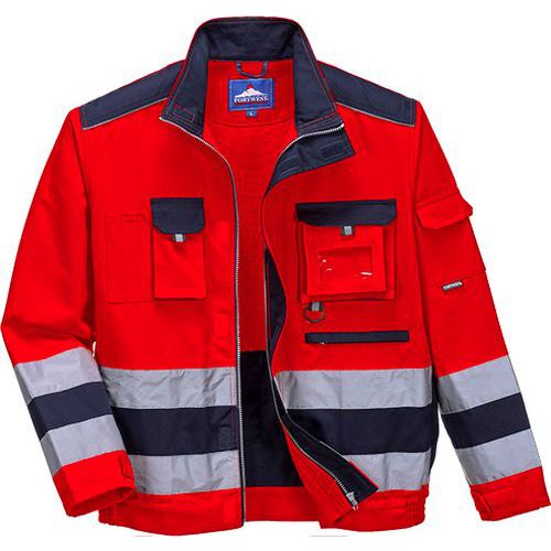 Reflexní bunda Lillie Hi-Vis, červená/modrá, vel. S