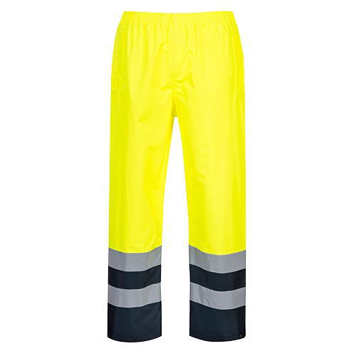 Reflexní kalhoty Duo Hi-Vis, modré/žluté, vel. L