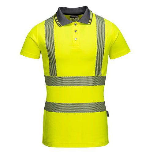 Dámská reflexní polokošile s krátkým rukávem Pro Hi-Vis, žlutá, vel. S