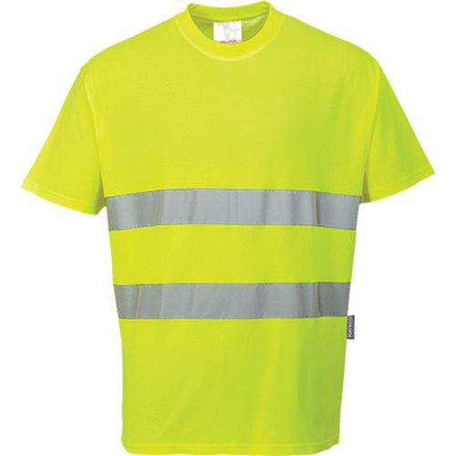 Reflexní tričko s krátkým rukávem Comfort Hi-Vis, žluté, vel. S