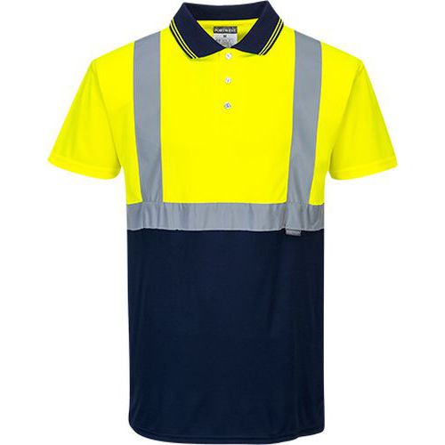 Reflexní polokošile s krátkým rukávem Two-Tone Hi-Vis, žlutá/modrá, vel. 3XL