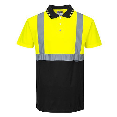 Reflexní polokošile s krátkým rukávem Two-Tone Hi-Vis, žlutá/černá, vel. 4XL