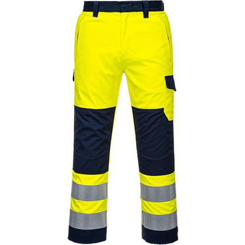 Kalhoty Hi-Vis Modaflame, modrá/žlutá, normální, vel. L