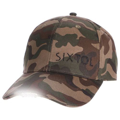 Kšiltovka s LED světlem B-CAP 25lm, nabíjecí, USB, univerzální velikost, maskáčová SIXTOL