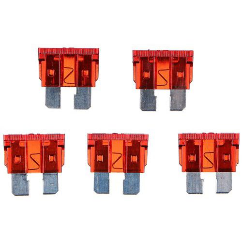 Sada nožových automobilových pojistek MECHANIC FUSE SET 10A, 100ks SIXTOL