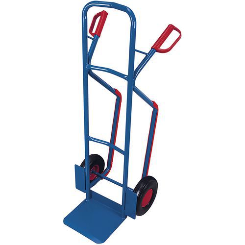 Rudl RU236 s ližinami, do 250 kg, 55 x 61,5 x 130,5 cm, s pěnovými koly, modrý