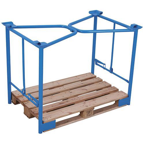 Paletový nástavec typ 65K, modrý, 120 x 80 x 100 cm