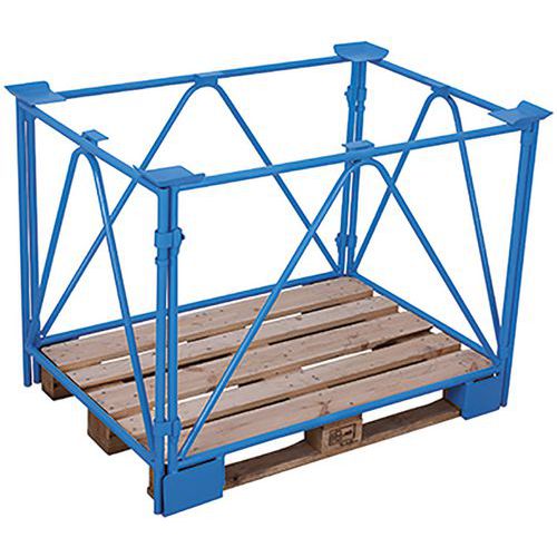 Paletový nástavec typ 68, modrý, 120 x 100 x 100 cm