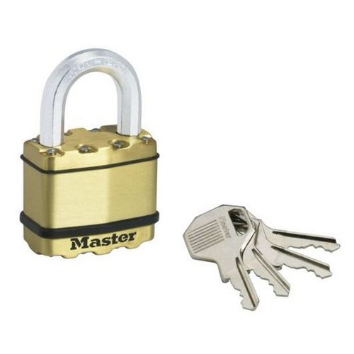 Mosazný visací zámek Master Lock Excell 50mm výška třmenu 25mm