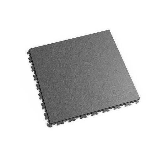 Zátěžová podlaha Fortelock Invisible, dezén hadí kůže, dlaždice, tmavě šedá