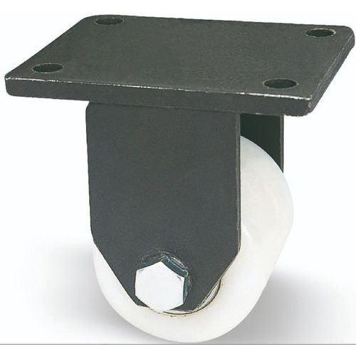 Polyamidové transportní kolo s přírubou, průměr 85 mm, pevné, kuličkové ložisko