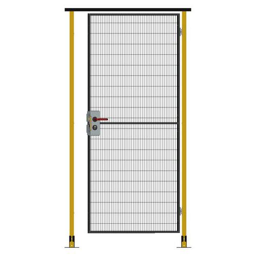 Jednokřídlé závěsné dveře, cylindrický zámek, výška 224 cm, průchod 100 cm