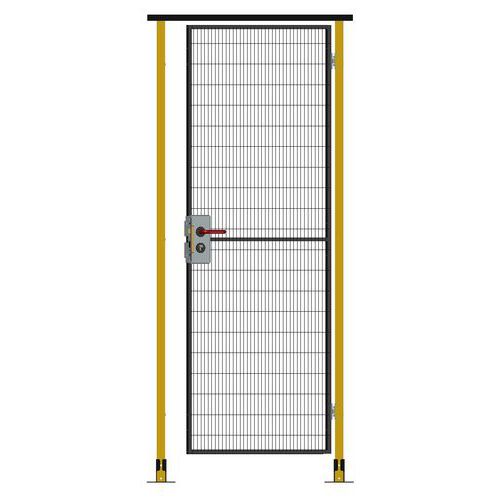Jednokřídlé závěsné dveře, cylindrický zámek, výška 224 cm, průchod 80 cm