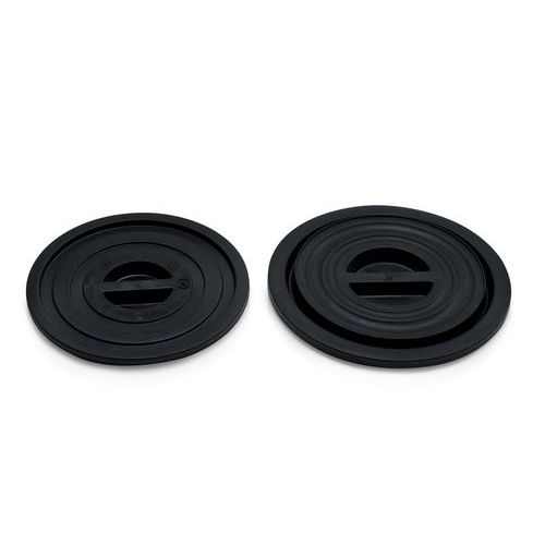 Víko ke kulatým kontejnerům, recyklovaný HDPE, pro 75 l