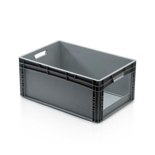 Plastová Euro přepravka s vkladovým oknem, 60 x 40 x 27 cm