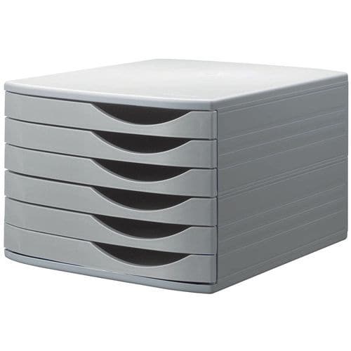 Zásuvkový modul Class'box Re-Solution, 6 zásuvek, černý