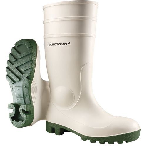 Pracovní holínky pro potravinářský průmysl PVC S5 Dunlop, bílé, vel. 37