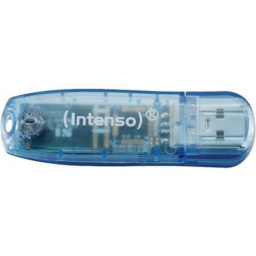 Flash disk Rainbow Line USB 2.0 Intenso, modrá, 4 GB
