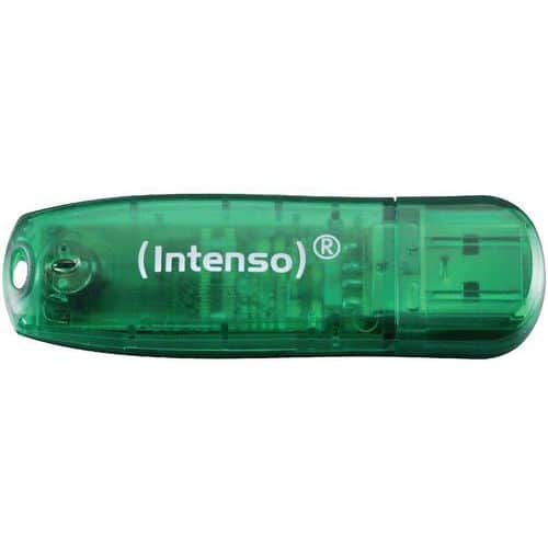 Flash disk Rainbow Line USB 2.0 Intenso, zelená, 8 GB