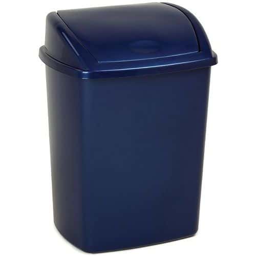 Odpadkový koš s výklopným víkem 15 l modrý