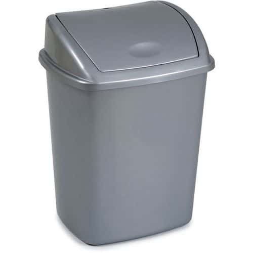 Odpadkový koš s výklopným víkem 26 l šedý