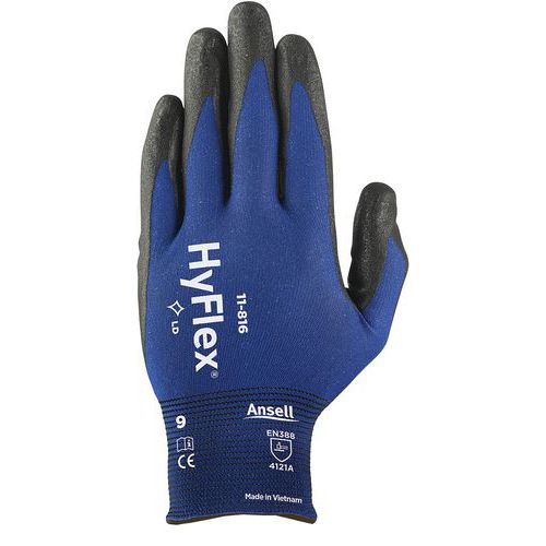Povrstvené rukavice Ansell Hyflex 11-816, vel. 8