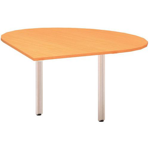 Stolová přístavba Alfa 100, 120 x 120 x 73,5 cm, kapka, levé provedení, dezén buk Bavaria