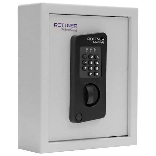 Sejf na klíče Rottner Keytronic s elektronickým zámkem, 20 háčků
