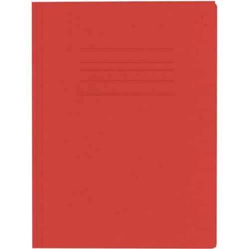 Tříklopé desky Kangaro s gumou, červené, 25 ks